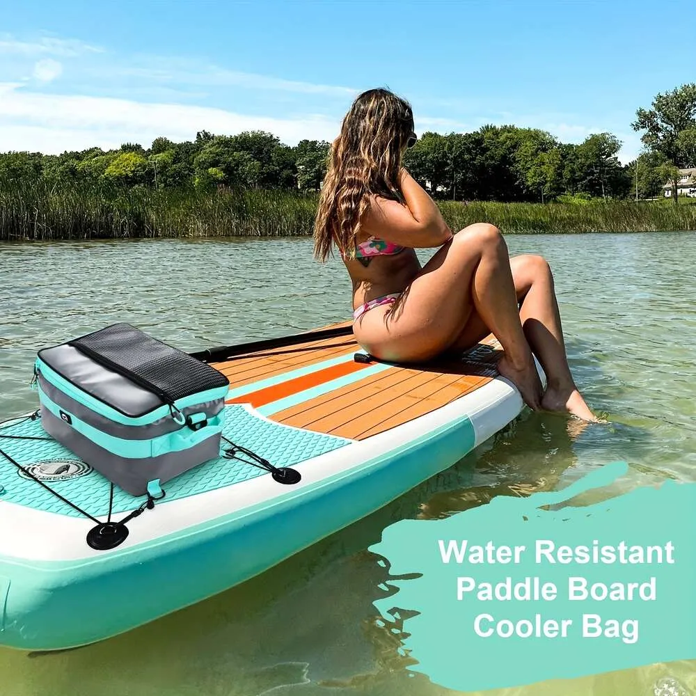 Sac de refroidisseur à paddle étanche à grande capacité de grande capacité avec sangles réglables de poche en maille matériau en PVC durable pour le stand-up paddleboard kayak - Keep