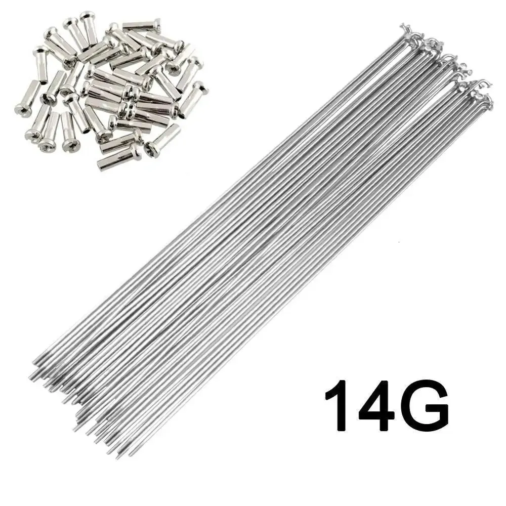 Rowerowe stali nierdzewne srebrne szpryki 36PCS 14G14K J Bend Pls Wybierz 170300 mm SUS 304 BIKE BZN010 240325