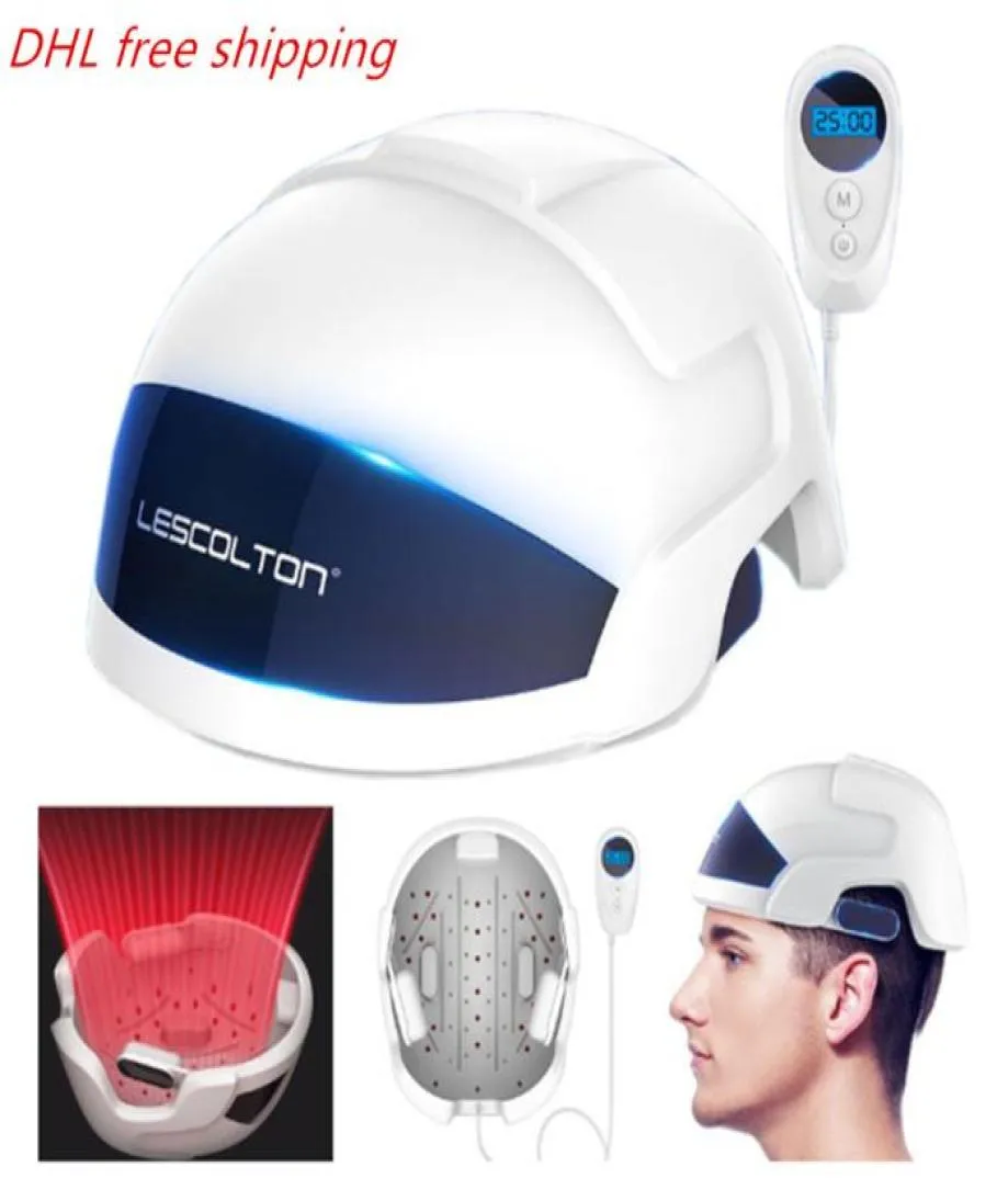 Lescolton Nieuwe Therapie Haargroei Helm Anti Haaruitval Apparaat Behandeling Voor Man Vrouwen LLLT Haargroei Cap Massage 1145666