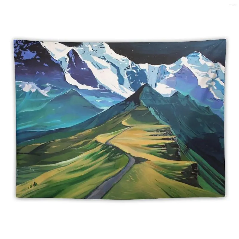 Tapestries The Hike Tapestry Decorative Wall Mural Aesthetics For Room Home Decor Accessories