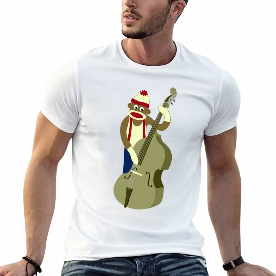 calzino mkey bassista t-shirt maglietta nera vestiti anime magliette personalizzate uomini grafici magliette j95f#