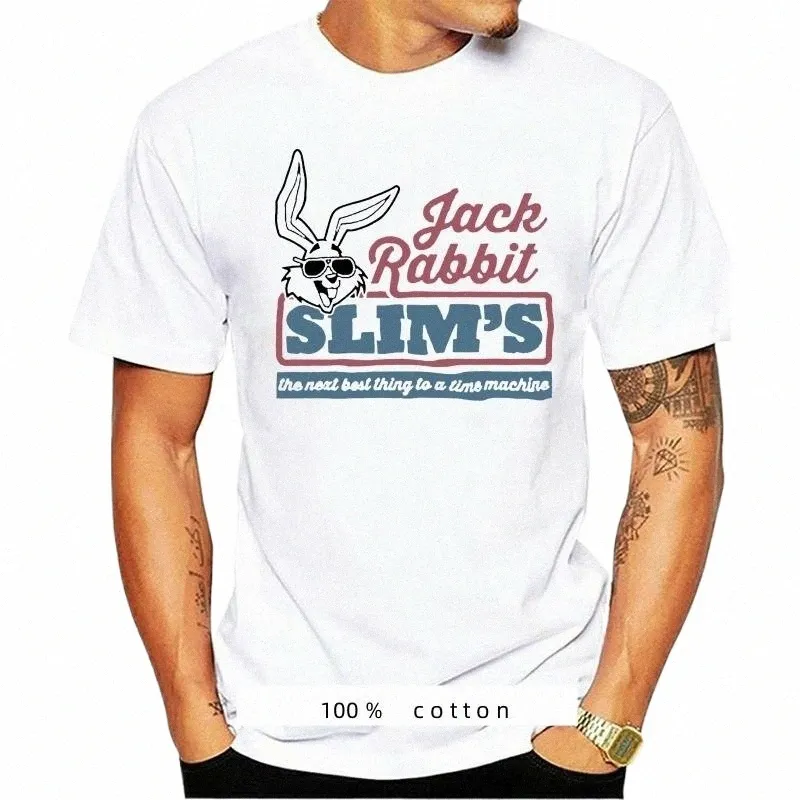 Прямая поставка мужская футболка Pulp Ficti Jack Rabbit Slims Квентин Тарантино Comedy Crime Film Неофициальная мужская футболка повседневные футболки L3zb #