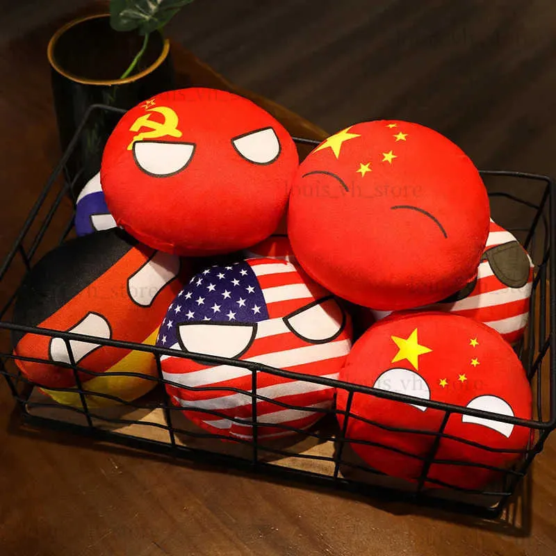 Plush Dolls 10cm Polandball Pendant Kawaii CountryBall Plush