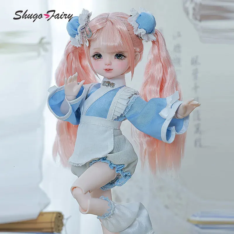 Shugafairy yenny 16 Bjd Dolls Long Legs Neo китайский стиль горничная активная милая сестра девочка Ball Coverted Birthday Disters 240313