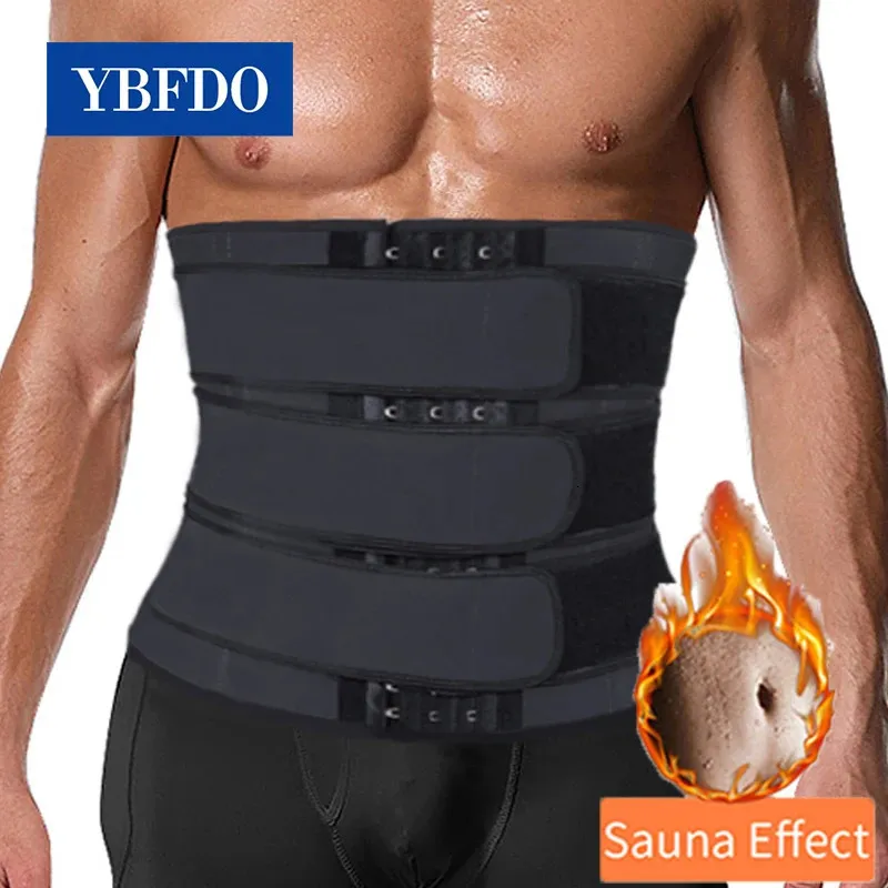 YBFDO Taillentrainer zum Abnehmen, Body Shaper, schlanker Gürtel für Männer, Bauchkontrolle, Modellierungsgurt, Bauchkontrolle, Cincher, Trimmergürtel 240313