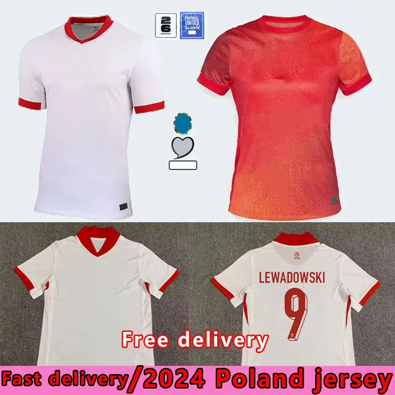 Polands 2024 Lewandowski Soccer Jerseys Men Kid Kit Polonia 2025 Zielinski Milik Zalewski Szymanski Bednarek Pologne Polish 24 25 Shirt Football Shirt Polen 3180