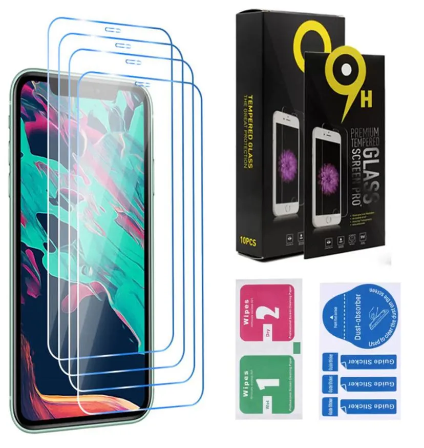 Klare Displayschutzfolien FullHalf Cover Film für iPhone 14 Plus 13 12 Mini 11 XR Xs Max 14 Pro Max gehärtetes Glas mit Einzelhandelsverpackung 9365005