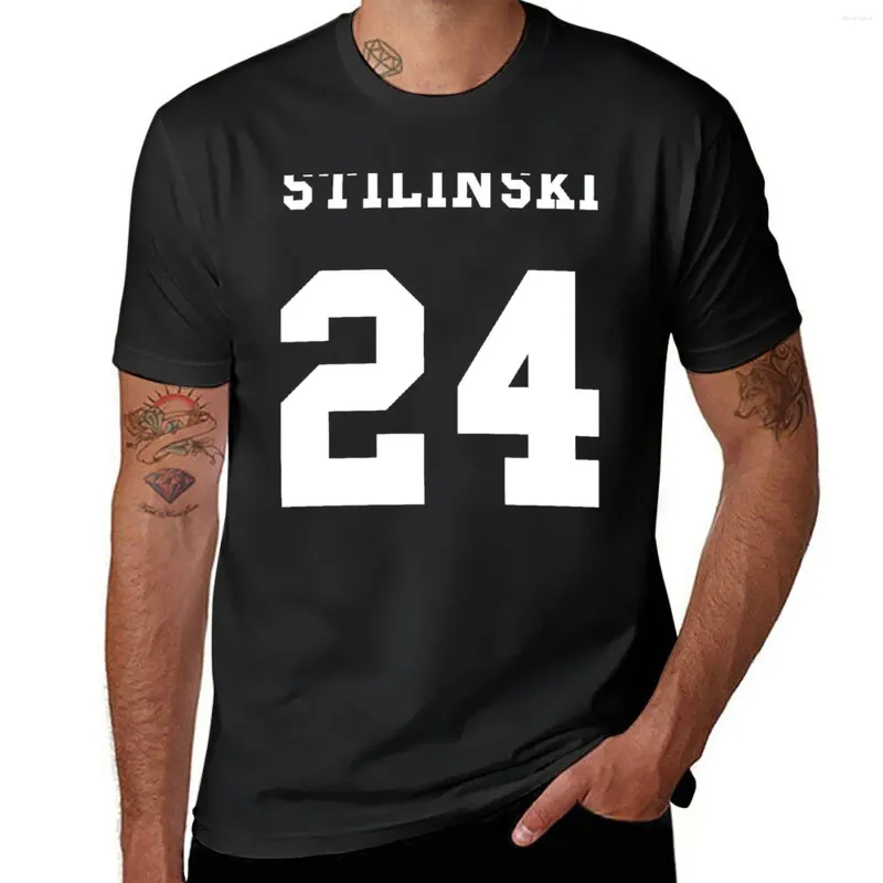 Polos pour hommes Stiles Stilinski 24 T-shirt Anime Vêtements Sweat Blanks Graphics Plain Black T-shirts Hommes