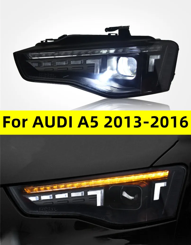 Phares LED automatiques pour AUDI A5 2013-20 16 phare automatique assemblage lampe frontale de démarrage phare avant au xénon