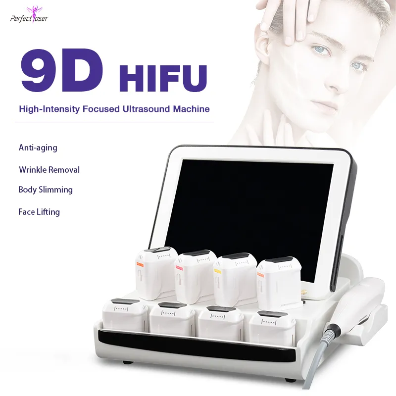 Machine HIFU à ultrasons focalisés de haute intensité, pour le corps, amincissant, Lifting du visage, dispositif de beauté pour l'élimination des rides, avec FDA