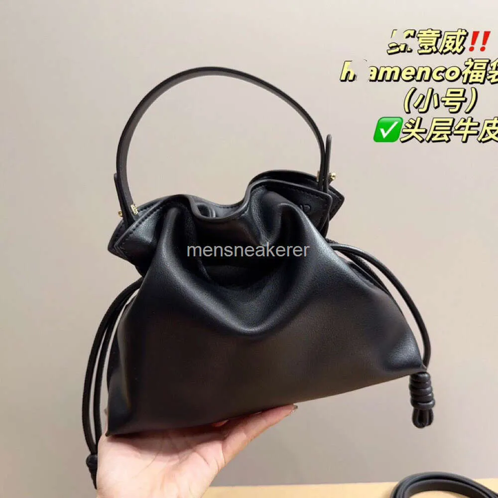 Loe Designer Capacità Borsa da donna 2024 Borse Flamenco Lucky Tote Borsa classica Strato superiore Pelle bovina Piccola tracolla portatile di grandi dimensioni Due borse di alta qualità 9H24