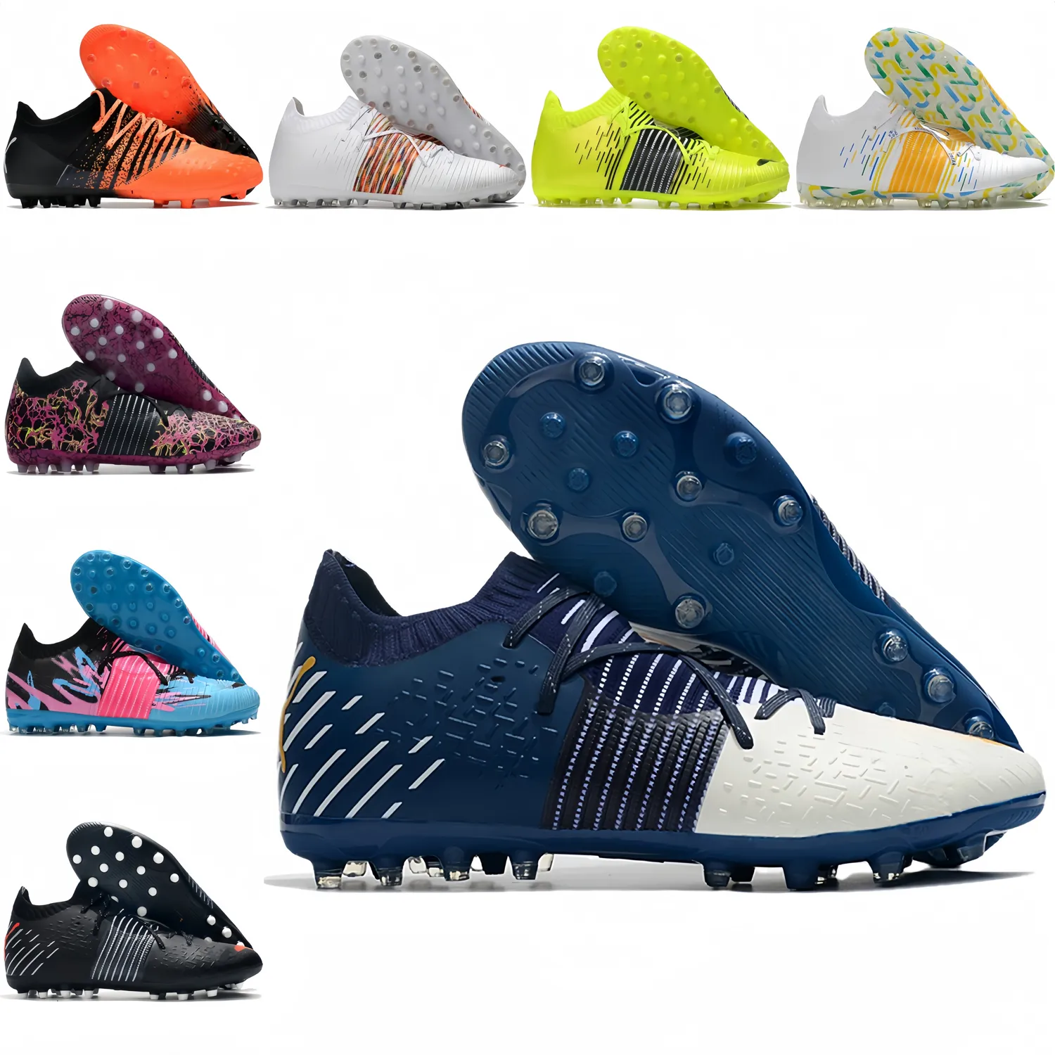 Męskie piłka nożna buty piłkarskie przyszłość Ultimate Institute MG BOOTS CLEATS Skórzane wygodne buty piłkarskie astronauty