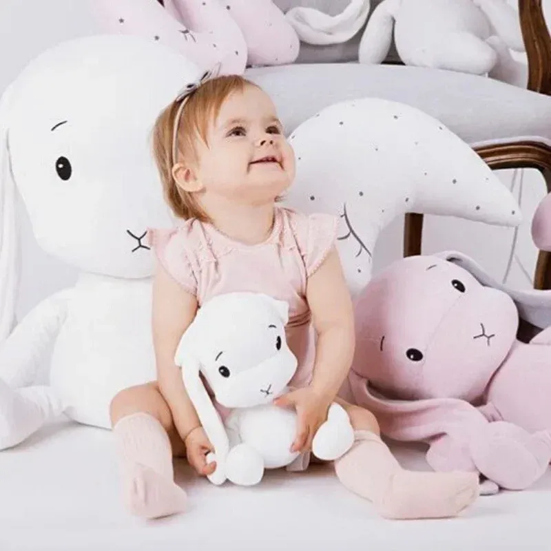 Poupées mignon rabbit oreiller 30/50 cm en peluche petit animal soft peluche bébé bébé couchage mate jouet enfants anniversaire cadeau de Noël cadeau