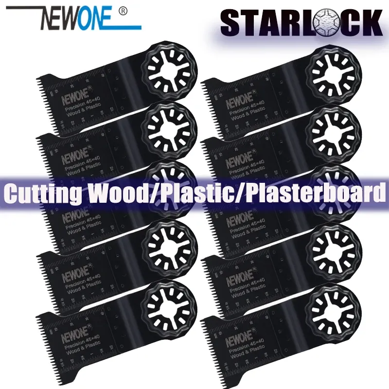 Zaagbladen Starlock System 13/4" HCS Precision Japan Dientes Paquete de hojas de sierra múltiple Hojas de herramientas oscilantes para cortar madera Plásticos de paneles de yeso
