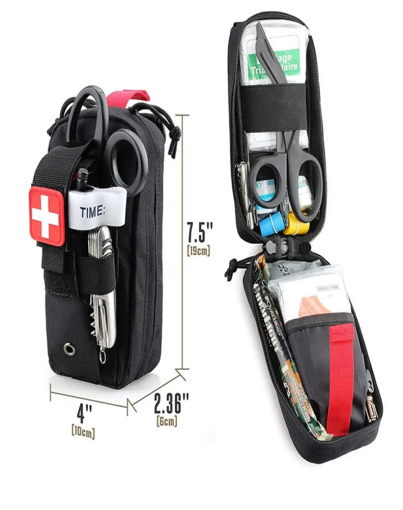 Custodia tattica MOLLE EDC Custodia esterna EMT Kit di pronto soccorso IFAK Caccia al trauma Borsa di sopravvivenza di emergenza Pacchetto di attrezzi militari 2207141275995