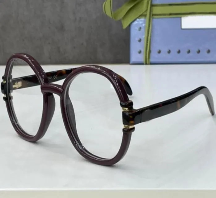 Lunettes optiques pour hommes et femmes, Style rétro 1069, plaque de lentille anti-lumière bleue, cadre rond complet avec boîte 5741663