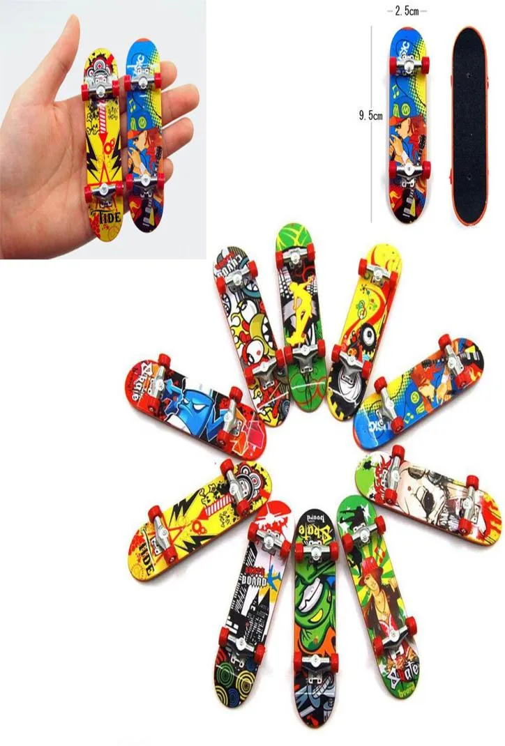 Mini tavole da dito Skateboard camion Stampa supporto in plastica professionale FingerBoard Skateboard Finger Skateboard per bambini giocattolo regalo per bambini2095993