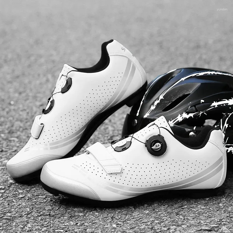 Cycling Shoes 36-48 Men Athletic Bicycle Rubber Sole Self-Locking Women Sneakers Plus Size