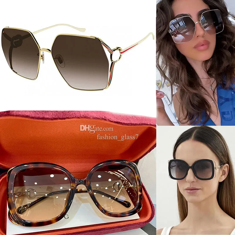 Quadratische Damen-Sonnenbrille, Designer-Sonnenbrille, klassisch, Farbe ändern, klare optische Schutzbrille, Original-Sonnenbrille mit Bindungsbox, GG1322SA, GG1021S