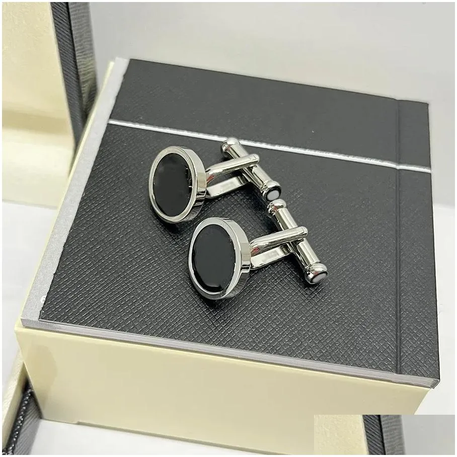 Luxury Cuff Links For Men High Quality Classic French Shirt Cufflink With Box