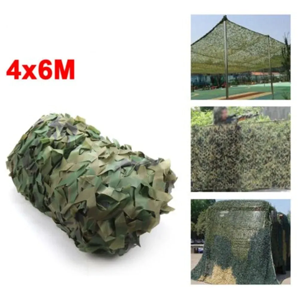 Filet De Camouflage Militaire Woodland - Polyester Oxford 150D - Pour Chasse, Camping, Paintball | Cache Naturel Extérieur