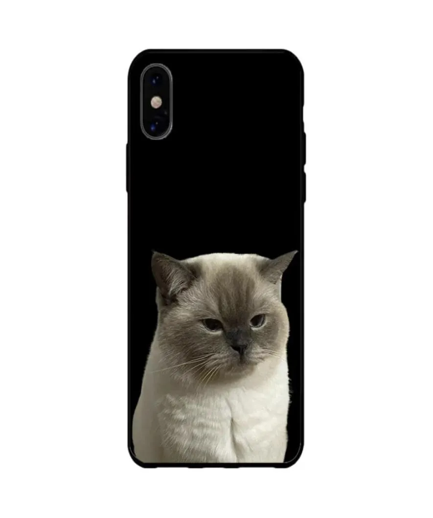 5390L2 Silikon Hållbara fall för iPhone13Pro Max Slim Lovely Cat Pattern Protective Soft Mönster Back Cover8180431