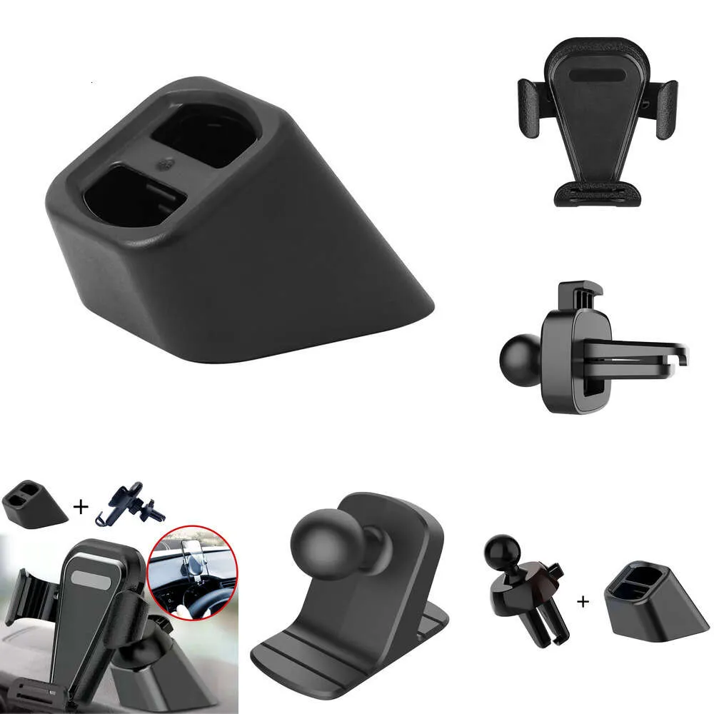 New Mini Phone Holder Base Car Dashboard Outlet Mount Fixed Air Vent Clip Stand Converter Anti-Skid Bracket