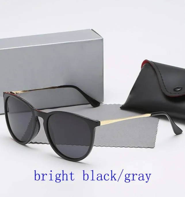 Klassiska Erika Solglasögon Kvinnor Brand Designer Mirror Cat Eye Sunglass Star Style Protection Sun Glasses UV400 med Boxes2093608