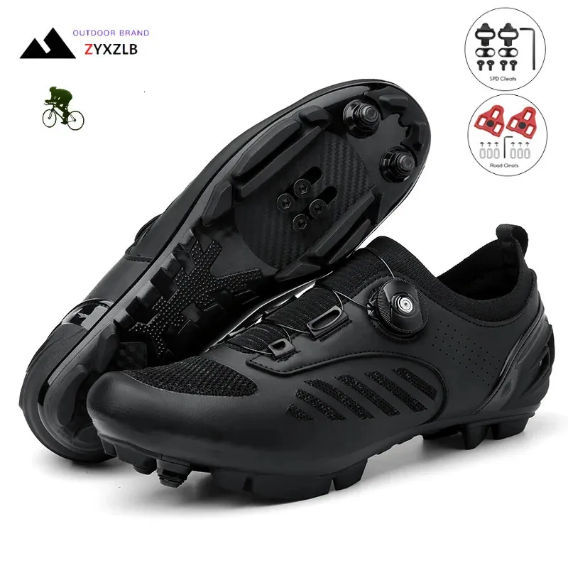 Cykelskor Mtb Men Women Sneaker Mountain Road Bike Breattable Unisex Bicycle Racing Självlåsskor Zapatillas Ciclismo MTB 240313