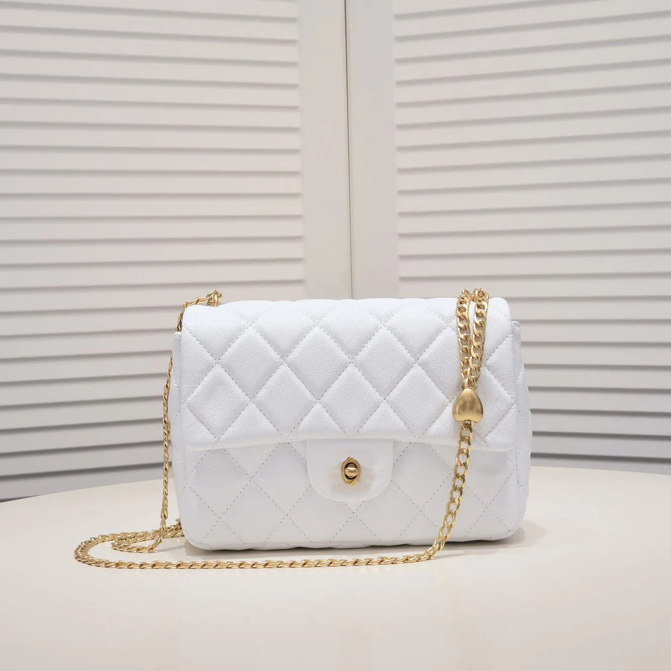 High Quality Single Layer Designer With Ball Pattern Sheepskin 20cm Wallet Golden Heart Chain Strap Handbag Shoulder Bag Crossbody Bag M3892 From 99 61 DHgate