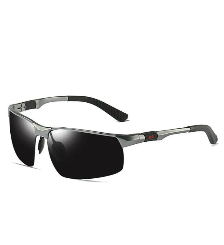 Solglasögon Sport Män Kvinnor Polariserade dagskvällsvision Kör Glasögon Högkvalitativ aluminium Vintage Eyewear UV400 Protection5542686