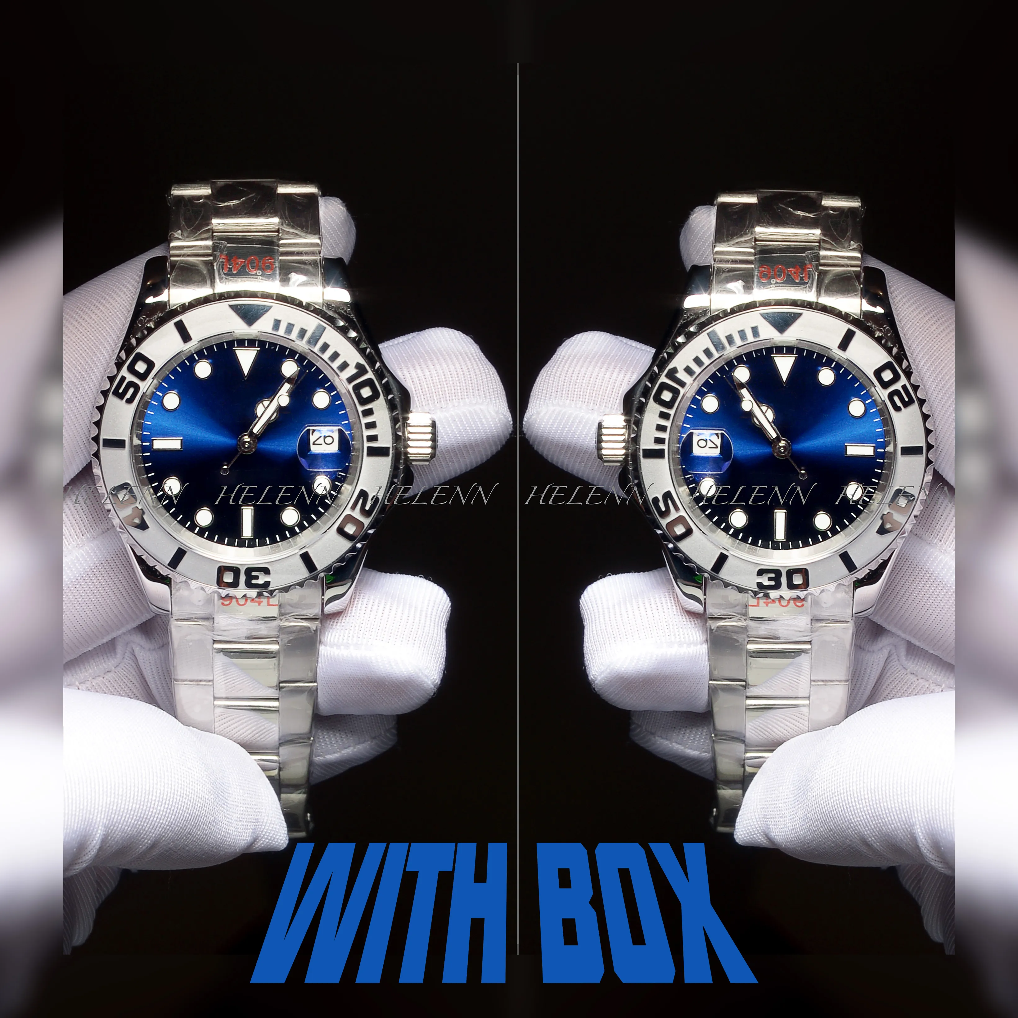 with box man watch 41mm mechanical 2813 automatic ceramic bezel sapphire watche luxury swiss watch for man 44mm watches high quality designer watches Montre de luxe