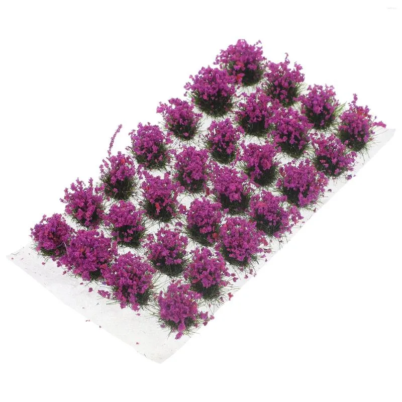 Decorative Flowers Artificial Flower Cluster Model House Plants Static Scenery Resin Sand Table Supplies