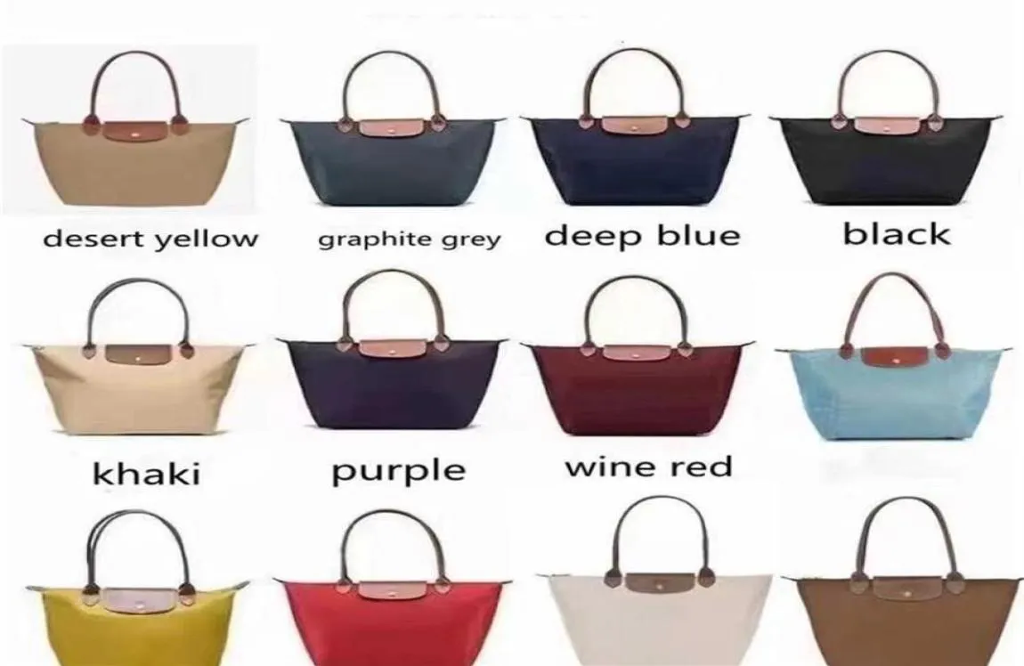 Compras de moda Nylon Beach Tote Bag Mujeres Bolso Hombro S Femenino Impermeable Dumplings Bolsa 2023 Luxurys Designer Bag6731905