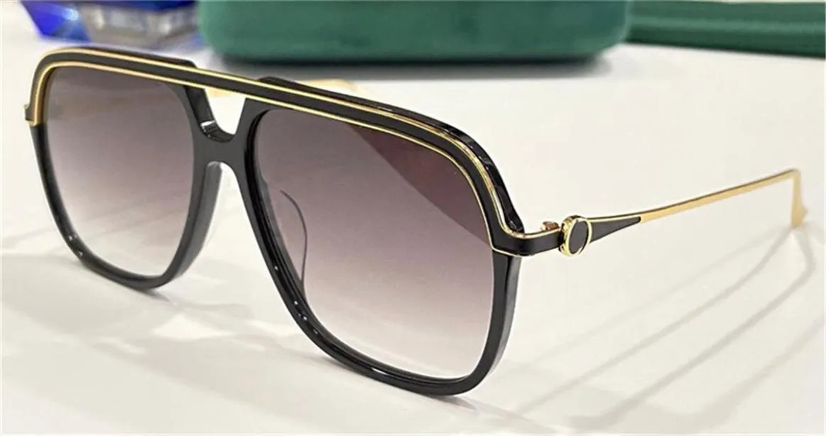 تصميم الأزياء النظارات الشمسية 0726 Pilot Square Frame Metal Metal Engles سخية Avantgarde نمط أعلى جودة UV400 نظارات واقية 8567039