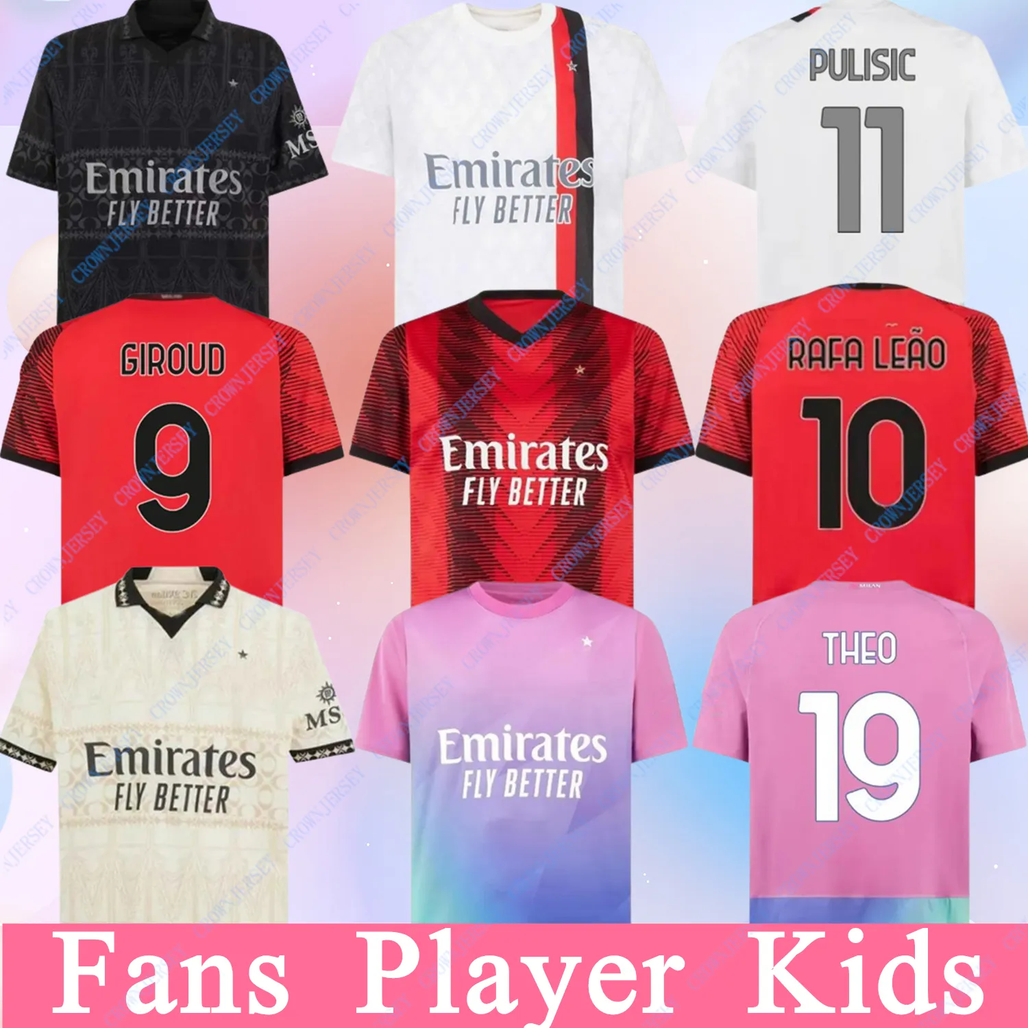 23 24 MILANS IBRAHIMOVIC GIROUD Soccer Jerseys 2023 PULISIC THEO TONALI REIJNDERS Shirt ROMAGNOLI RAFA LEAO S.CASTILLEJO REIJNDERS LOFTUS-CHEEK Football Uniform