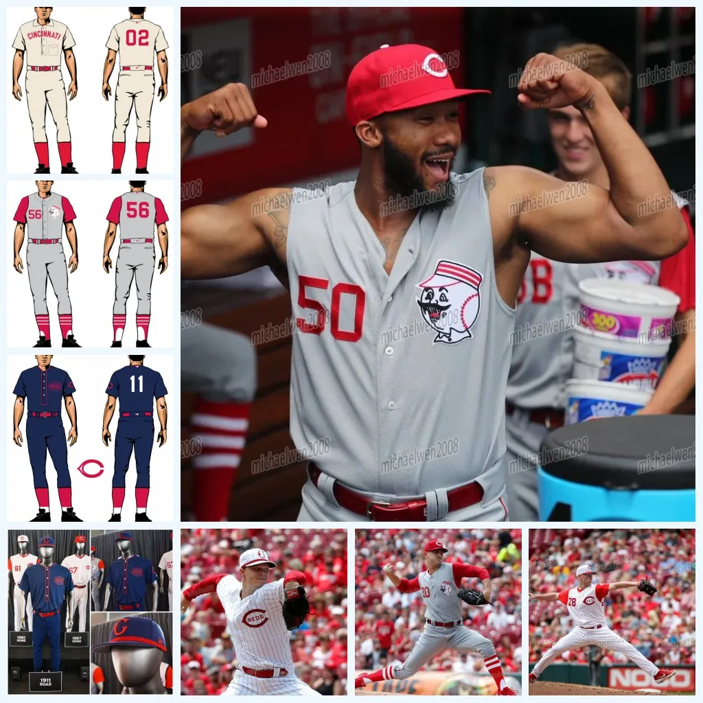 Rojos 2024 Aristides Aquino Jersey, Sin Mangas Retroceso Cosido