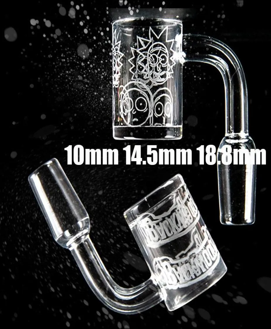 Newest Hand Grinder Machine 2mm Thick Domeless Quartz Banger Nails OD 25mm Flat Top Backwoods Pattern Bangers 90 Degree 10mm 14mm 3491926