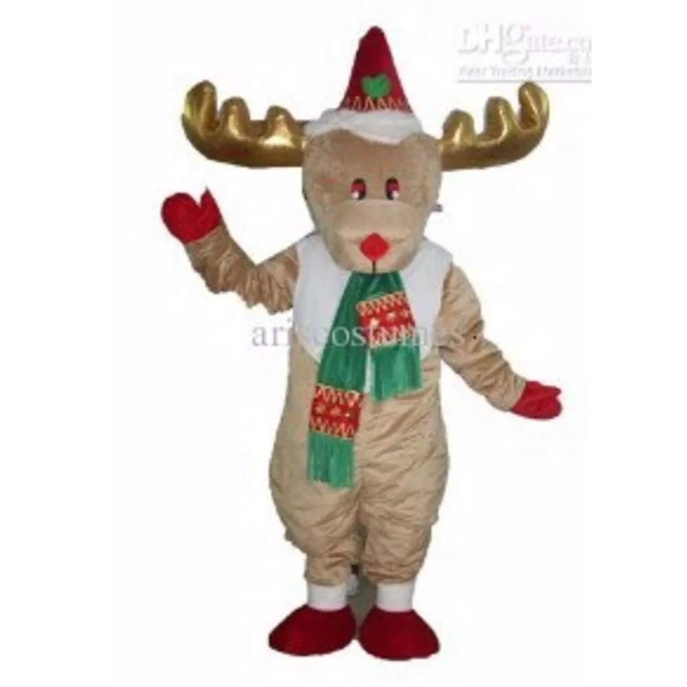 Mascot Costumes Halloween Christmas Santa Reindeer Mascotte Cartoon Plush Fancy Dress Mascot Costume