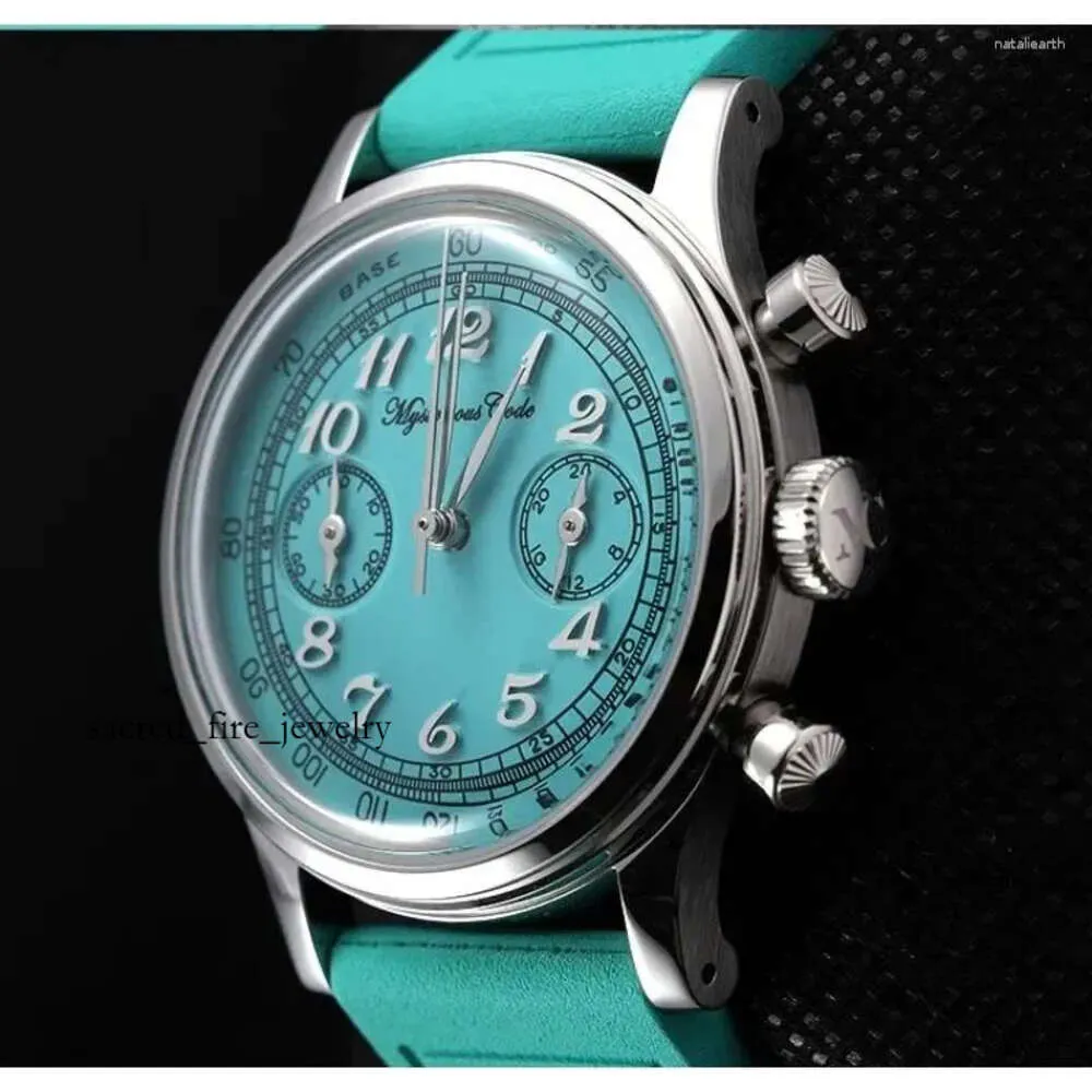 Armbandsur Mysterious Code Japan VK64 Quartz Aviation Timing 316L Rostfritt stål Kupol Saphire Formell Watch Reloj Hombre Drop 7333 87 2188