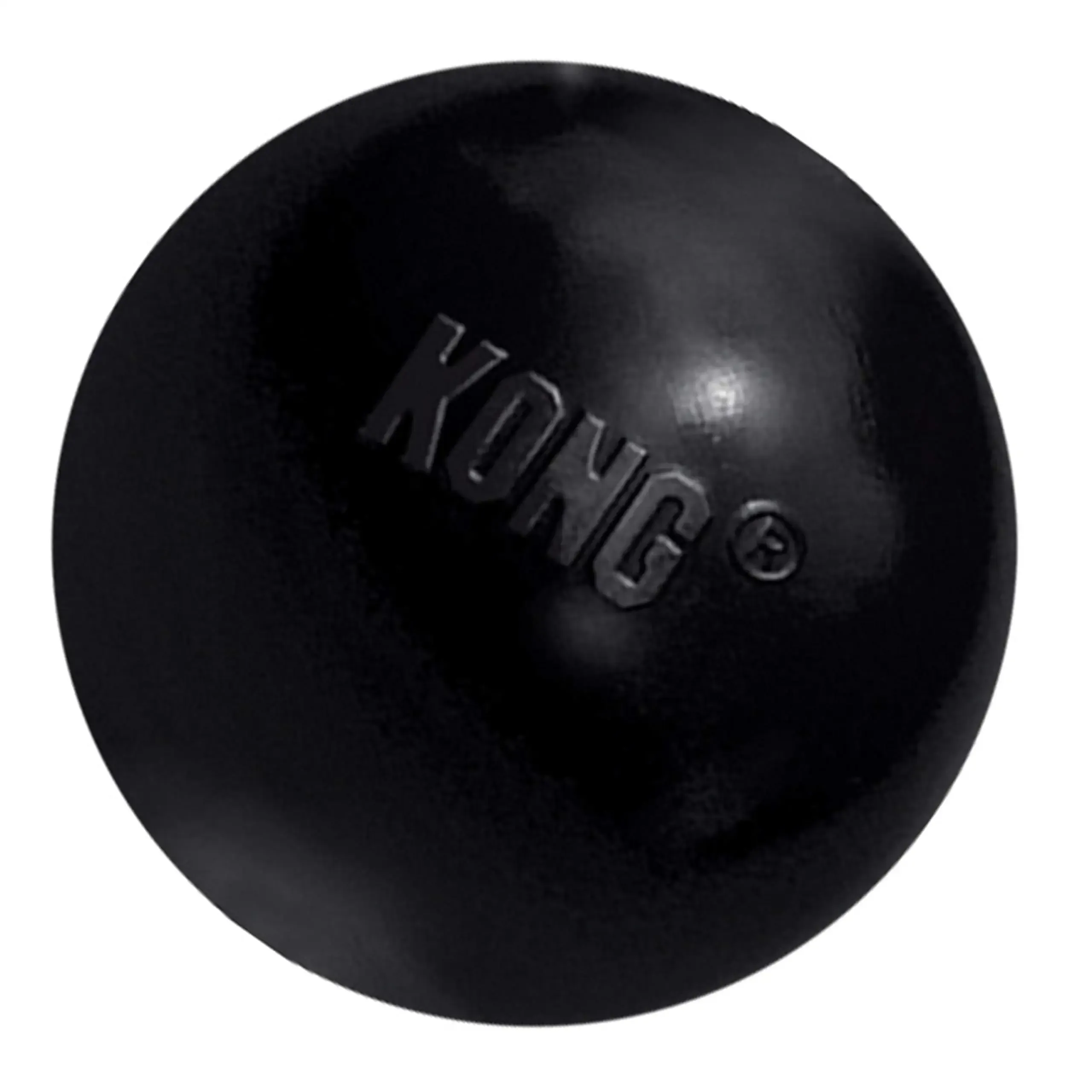 Speelgoed KONG Extreme Ball Duurzaam rubberen hondenspeelgoed voor krachtige kauwers, zwart