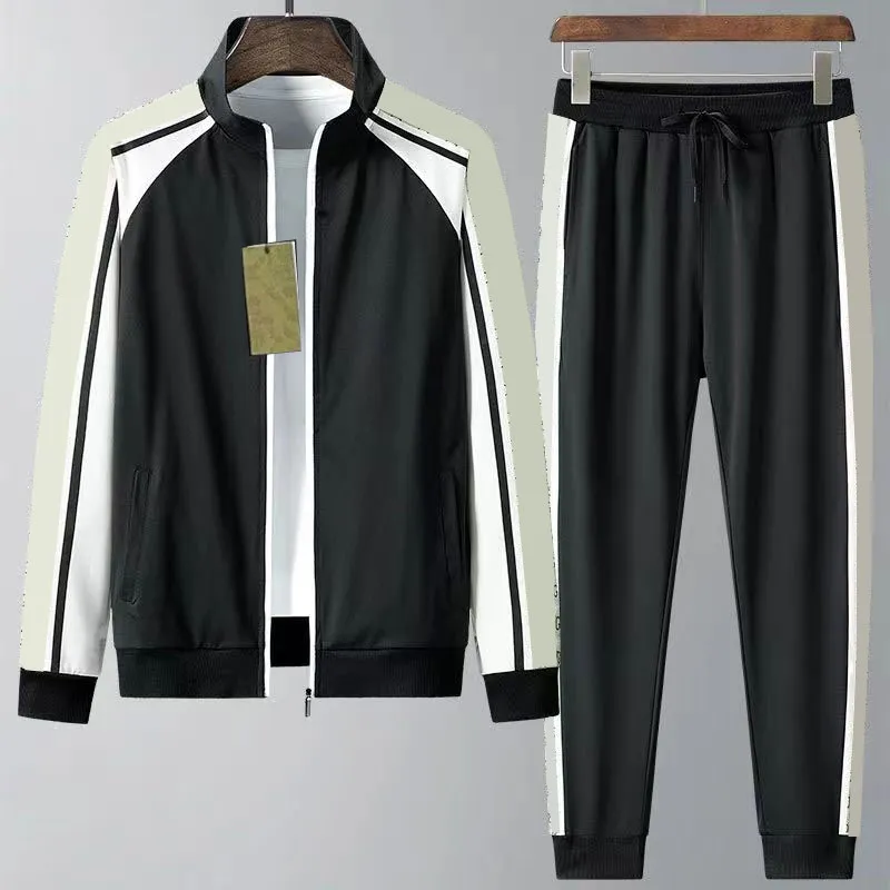 MAN TRACKSUITS PLABLES DESIGNER MENS HOUDIE JACKA SETS TOMBRODERY SIDA TRACKSUT Långärmar Hoodies byxor Två stycken Set M-4XL