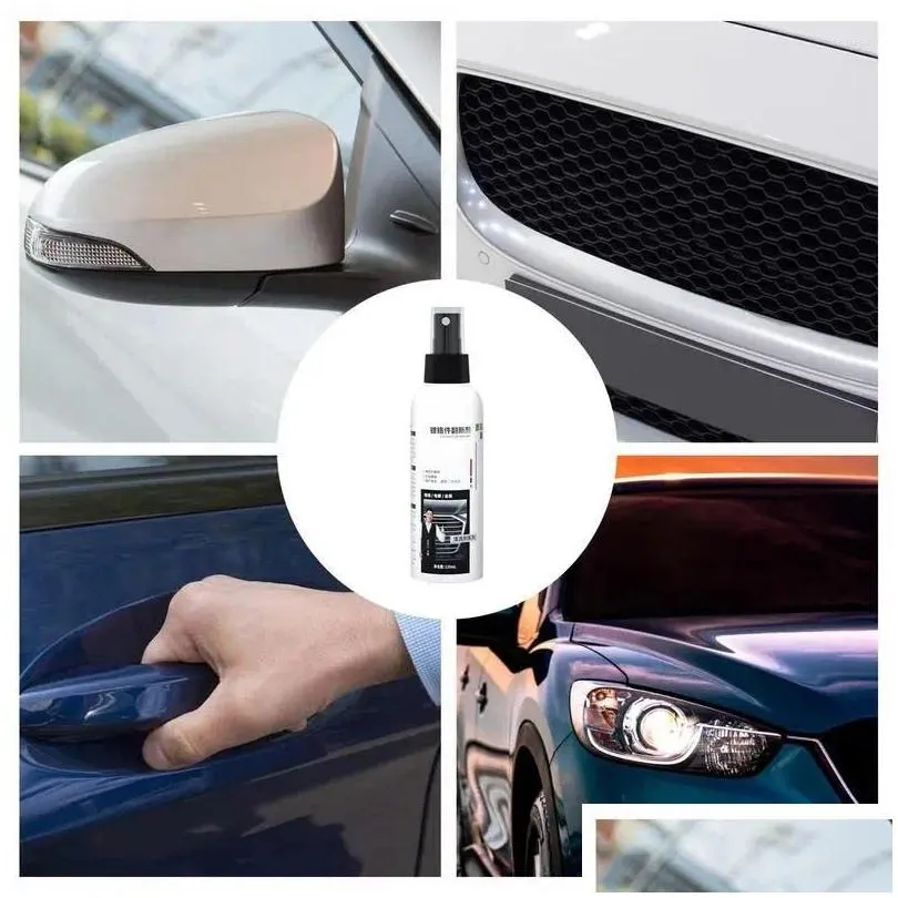 Car Cleaning Tools Wash Solutions Metal Polish Spray Mti-Purpose Chrome For Electroplating Surfaces Plating Accessories Drop Delivery Otc3U