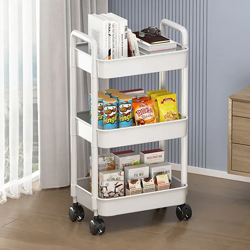 Rekken Mobiel opbergrek Trolley Keuken Badkamer Slaapkamer Meerdere verdiepingen Snacks Opbergrek met wielen Organizer Woonaccessoires