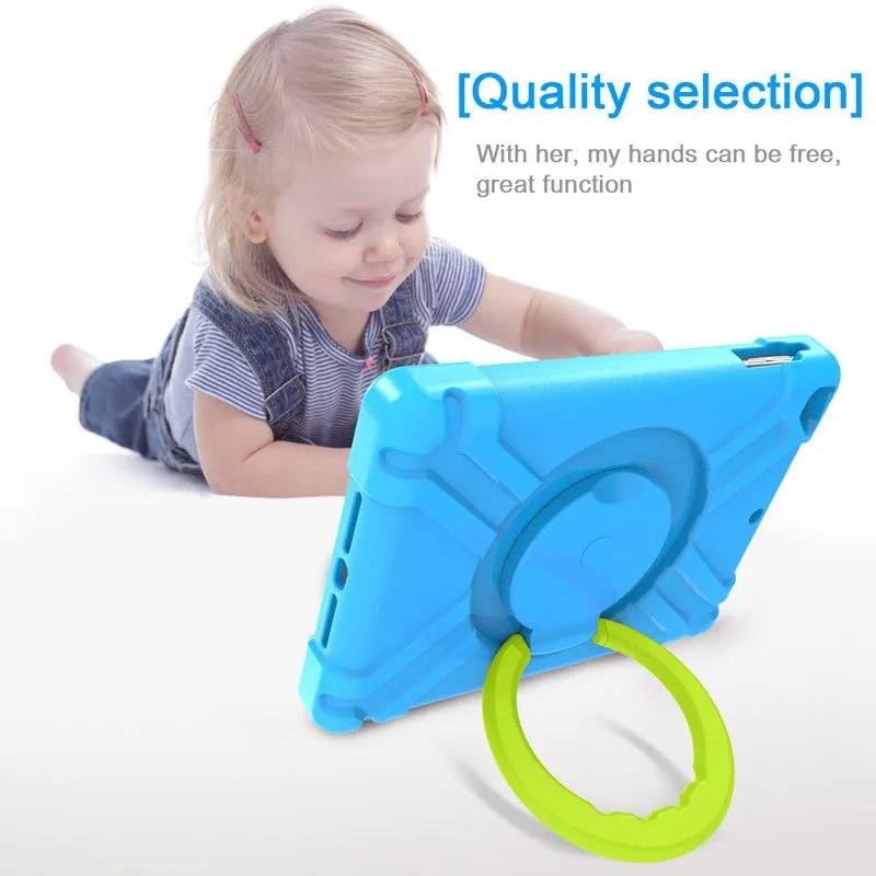  Ipad Tablet PC Kid Cases 360 Rotate Heavy Duty Shockproof case For mini 1 2 3 4 5 6 Pro air 9.7 10.2 10.9 inch EAV Cover With Bracket stand
