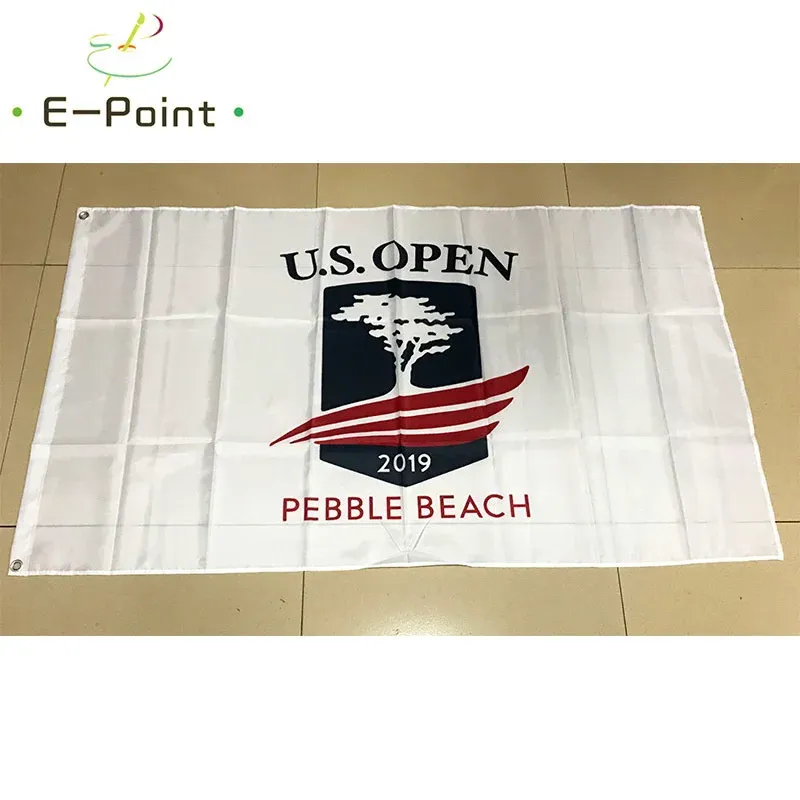 Accessori Bandiera US OPEN Pebble Beach Dimensioni 90 * 150 cm (3 * 5 piedi) Decorazioni natalizie per regali banner bandiera domestica