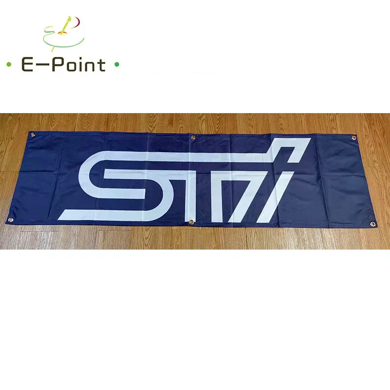 Accessories 130GSM 150D Material STI Car Motorcycles Banner 1.5ft*5ft (45*150cm) Size for Home Flag yhx125