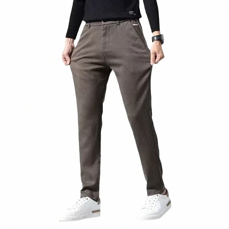 Pantaloni da uomo Pantaloni tattici coreani Fi per uomo Autunno Nuovo raccordo ampio Tubo dritto Ritagliata Abbigliamento uomo Streetwear b7lS #