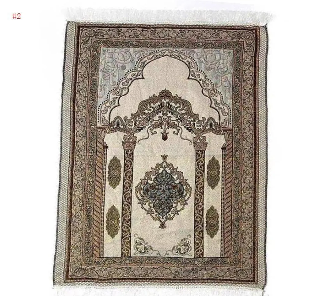 Islamic Muslim Prayer Mat 70*110 S Arab Turkish Dubai Prayer Rug Home Wear Ramadan Cotton Soft Blanket Carpets Mats SN9497969219