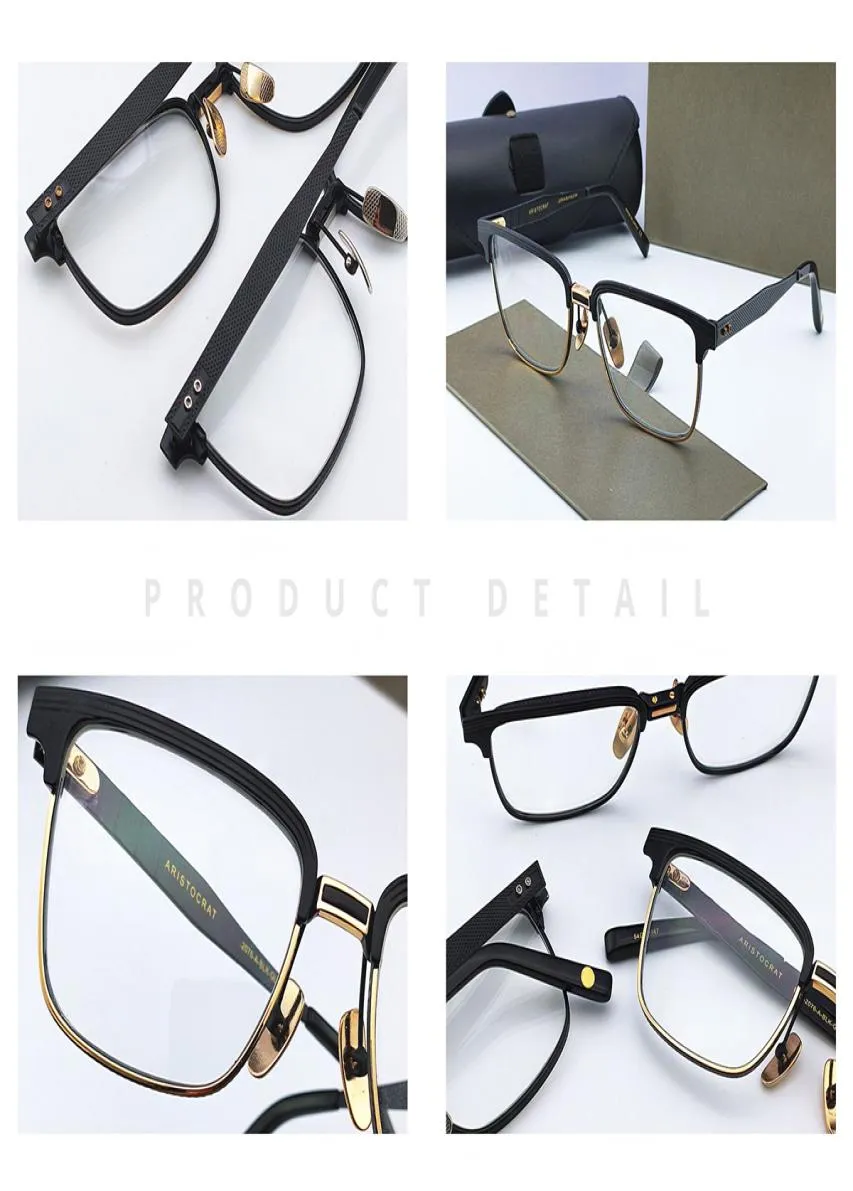 Hombres de moda Luxury Vintage Eye Gafas de metal transparente Señas claras Miopía Presbio Prescripción Spectacle Spectacle Frames 2779459